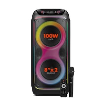 Powerway Cıo 100w Hoparlör Gitar Saz Girişli Karaoke Parti Ses Sistemi 80 Cm Dijital Ekran +bass Pro