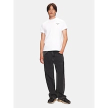 Ltb Nızoka Erkek Sıfır Yaka Kısa Kol T-shirt 1225840056089 Beyaz