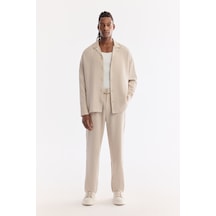Avva Erkek Bej Klasik Bel Nefes Alan Modal Karışımlı Soft Touch Baggy Fit Pantolon A61y3033