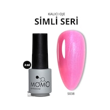 Momo Professional Kalıcı Oje S038 Mavi Sedefli Şeker Pembe 4 Ml