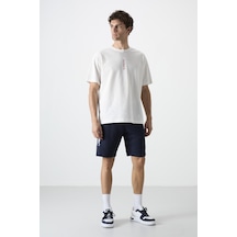 Air Jones Tommy Life Amos İndigo Baskılı Erkek Şort - 81246 İndigo