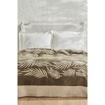 Karaca Home Leaf Çift Kişilik Pamuk Battaniye Haki 200.22.04.0207 Haki