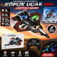 Uzaktan Kumandalı Köpük Uçak 25 Cm Cz01 Led Işıklı Rc Drone Uçak 2.4ghz Şarjlı Takla Özellikli