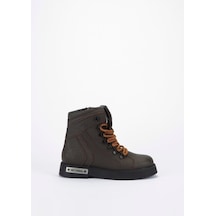 Harley Davidson 026g100011 Melfi Brown Baskılı Deri Kadın Bot Kahverengi
