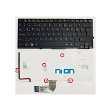 Nion Sony Vpcsb4a4e ,sony Vpcsb1a7e Uyumlu Klavye Tuş Takımı Siyah Aydınlatmalı Tr