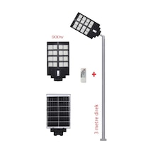 Güneş Enerjili Aydınlatma Lambası 900w + 3m. Lamba Direği