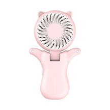Mini Fan Tembel Taşınabilir Kordon Asılı Boyun Fan El Masaüstü Katlanır Usb Mini Dilsiz Sevimli Küçük Fan 6924 Renkli