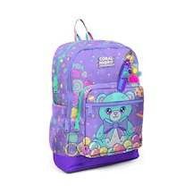 Coral High Kids Şeker Ayıcık Desenli Okul Sırt Çantası 33205 Lila