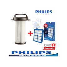 Philips Uyumlu Fc 9204 Marathon Hepa 13 Filtre Ve Silindirik Filtre Seti