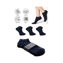 Bambu Erkek Patik Düz Lacivert Renk Çorap Dikişsiz Premium 3'lü Paket Lacivert Bambu Erkek Patik Düz Lacivert Renk Çorap Dikişsiz Premium 3'lü Paket Lacivert