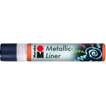 Marabu Metallic Liner Boyutlu Boncuk Boyası 25Ml 713 Turuncu