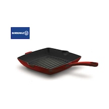 Korkmaz Casta Kare Grill Döküm Tava 26x26 CM - Kırmızı