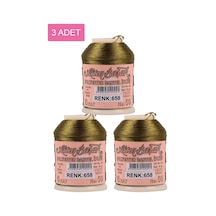 3 Adet Altınbaşak Oya Ve Dantel İpi 20 Gr - Royaleks - No: 658