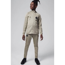 Nike Psg Strike Third Kid's Jordan Dri Fit Football Hooded Knit Tracksuit Unisex Çocuk Eşofman Takımı Taş Taş
