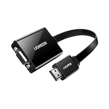 Ugreen Hdmı Vga Kablo Adaptörü 1080p Üzerinde Hdtv Aktif Ses Aktarımı Konverterkabel Pc Laptop İçin, Chromebook, Raspberry Pi 40248 Sku: Smg8690010054463