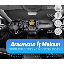 Trakmats Mercedes Glc Coupe 2015-2020 İle Uyumlu Oto Ön Cam Güneşlik, Katlanabilir Milfonlu, Uv