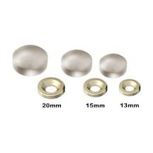Metal Vida Kapama Zamak 15 Mm Saten 10 Adet