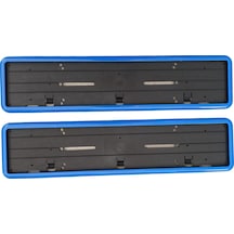 Çerçeveli Plakalık Plaka Altlığı Mavi 2&amp 39li