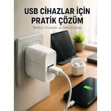 12w Usb Şarj Adaptörü 5v 2.4a Hızlı Ve Güvenli Şarj Başlığı 11