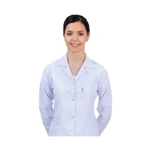 Beyaz Önlük Uzun Doktor Hemşire Öğretmen Önlüğü