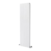 1200 x 395mm Yüksek Isı Kapasiteli Dekoratif Amber  Dikey Aluminyum Beyaz Radyatör