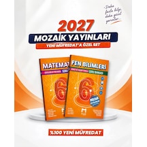 Mozaik Yayınları 6. Sınıf Matematik-fen Bilimleri Soru Bankası Seti 2 Kitap