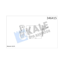 Kale 346415 Kalorifer Radyatörü - Dacia Logan 2005-2013 1.5 Dci Dizel 6001547484 - 6001549894