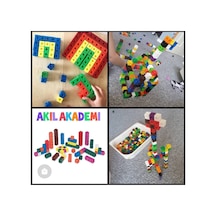 Geçmeli Birim Küpler - Snap Cubes - Matematik Küpleri - Akıl Küpleri - 50 Parça - 2x2x2 Cm