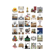 30 Adet The Office Temalı Sticker Seti - Laptop Defter Telefon İçin Çok Renkli