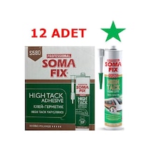 12 Adet 290 ml Somafix Beyaz High Tack Hibrid Yapıştırıcı Beyaz Beyaz
