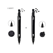 Çift Uçlu Yıldız + Kalp Desenli Eyeliner 2'li