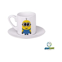 Minions Türk Kahvesi Fincanı 0151 Beyaz