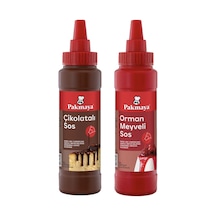 Pakmaya Sıvı Tatlı-pasta-dondurma Sosu 300 Ml Çikolata Ve Orman Meyveli 2 Li Set