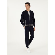 Cacharel Lacivert Jogging Fit Triko Pantolon