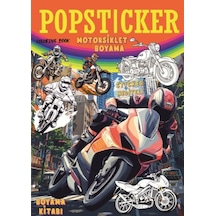 Motorsiklet Boyama Kitabı Popsticker - Rxlu-587296