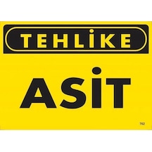 Znv Zenvia Mey İthalat Tehlike Asit Uyarı Levhası 25x35 Kod:762 Znv2025 Cmn