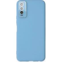 Newface - 309 - Vivo Y11s Kılıf Lansman Glass Kapak - Edntrend - - Mavi