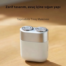Jx-08 Taşınabilir Şarjlı Suya Dayanıklı Tıraş Makinesi Manyetik Çift Başlık, Ipx7
