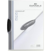 Durable 2260 Swingclip 30 25 Sayfa Kapasiteli Sıkıştırmalı Dosya Siyah Renk Siyah