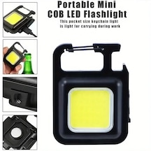 Go İthalat Anahtarlıklı Fener Fener Cob Led Siyah