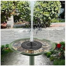 Besthome1 16cm Güneş Enerjili Yüzen Çeşme Pompası Kuş Banyoları Göller Akvaryumları Oksijenlendirici Bahçe Dekoru