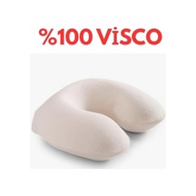 Pride Ortopedik Visco Seyahat Yastığı Boyun Yastığı Boyunluk Ay Şekilli Taşınabilir
