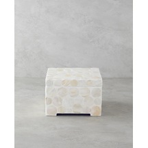English Home Aline Dekoratif Kutu 21x21x15 Cm Krem