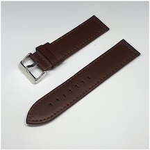 24Mm Kahverengi Düz Deri Saat Kayışı Kordonu 24X24