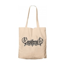 Ensiferum Logo Krem Kanvas Bez Çanta Krem