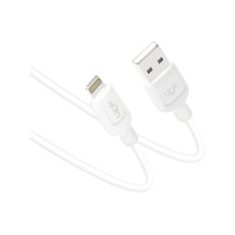 Linktech K449 Strong Lightning - USB Data/Şarj Kablosu 1mt 2.4A Beyaz