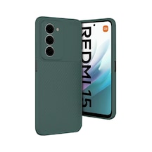 Xiaomi Redmi 15 4g Uyumlu Auto Focus Karbon Kapak - Koyu Yeşil