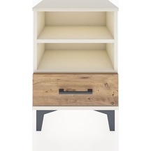 Arges Komodin 2 Raflı Tek Çekmeceli 44x30x64 Aytaşı-çam Aytaşı