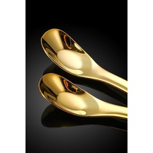304 Çelik 15,5 Cm Gold Kahve Latte Meyvesuyu Kokteyl Barmen Kaşığı Cin942sr