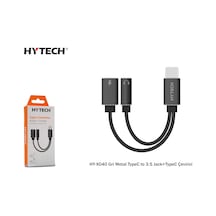 Hy-xo40 Gri Typec To 3.5 Jack+typec Metal Çevirici Diğer
